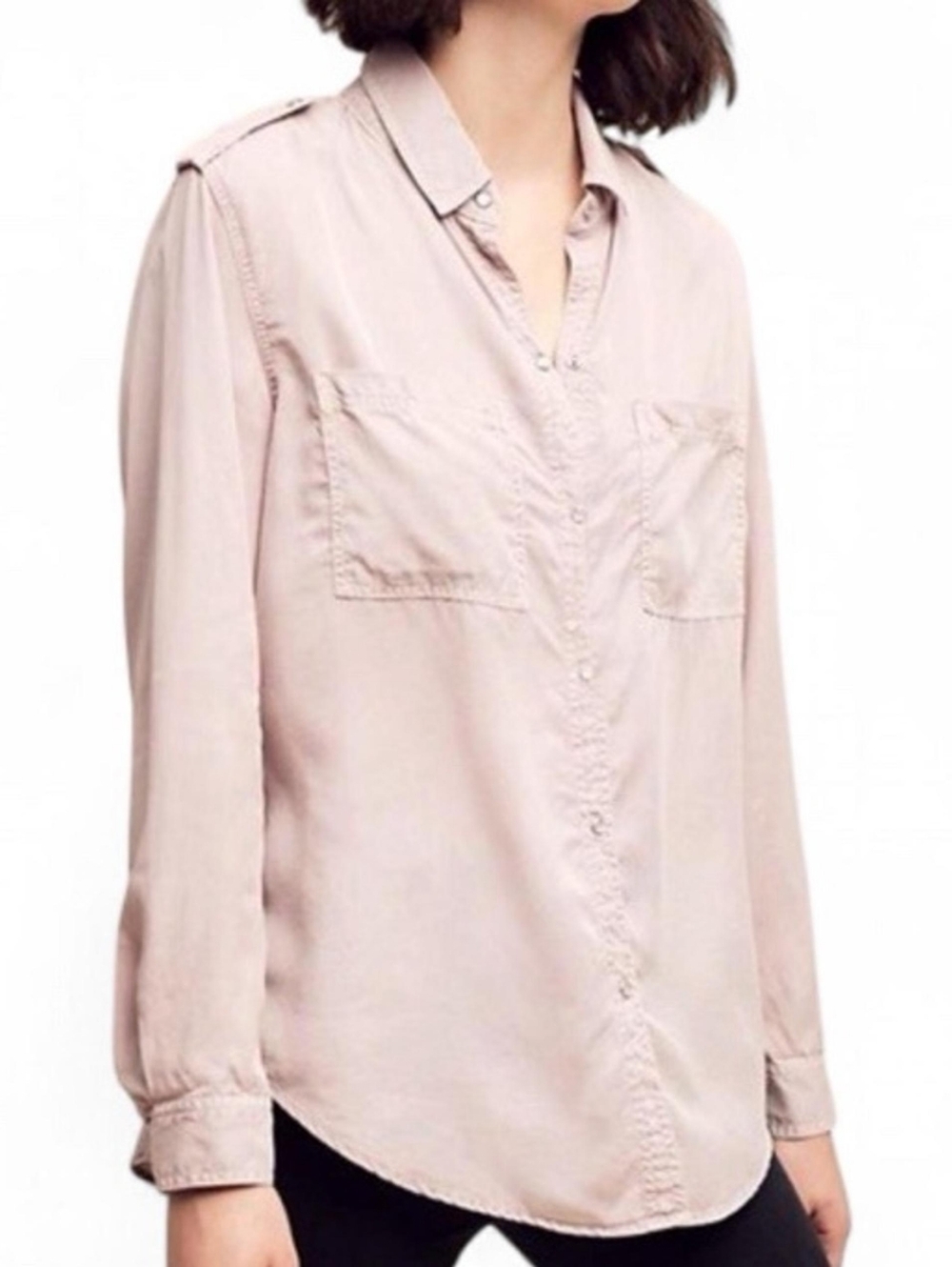 Anthropologie Holding Horses Pearl Snap Utiliy Shirt - Picture 4 of 12
